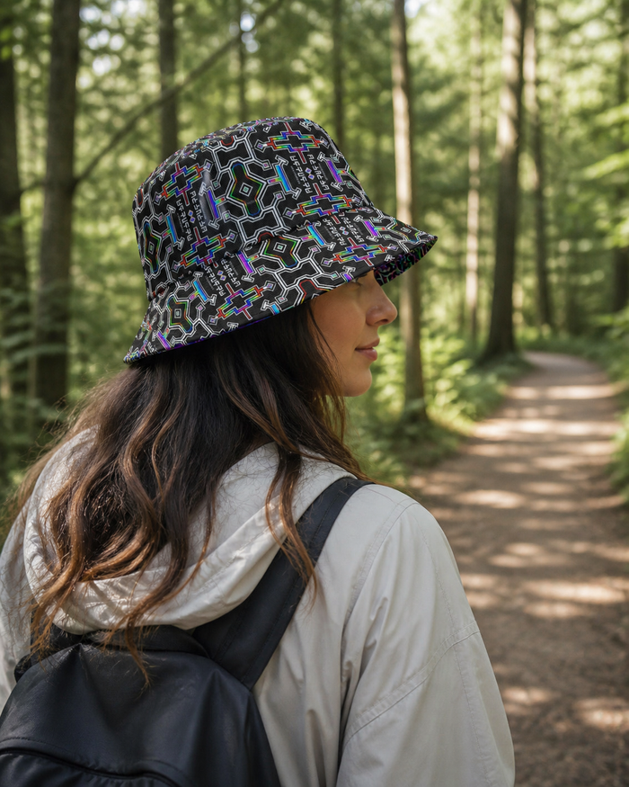 Icaro reversible bucket hat - worn city