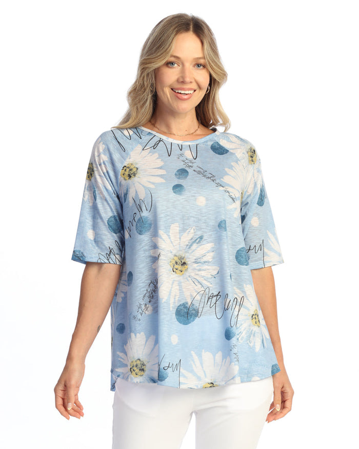 Raglan 1/2 Sleeve A-Line Top - 66