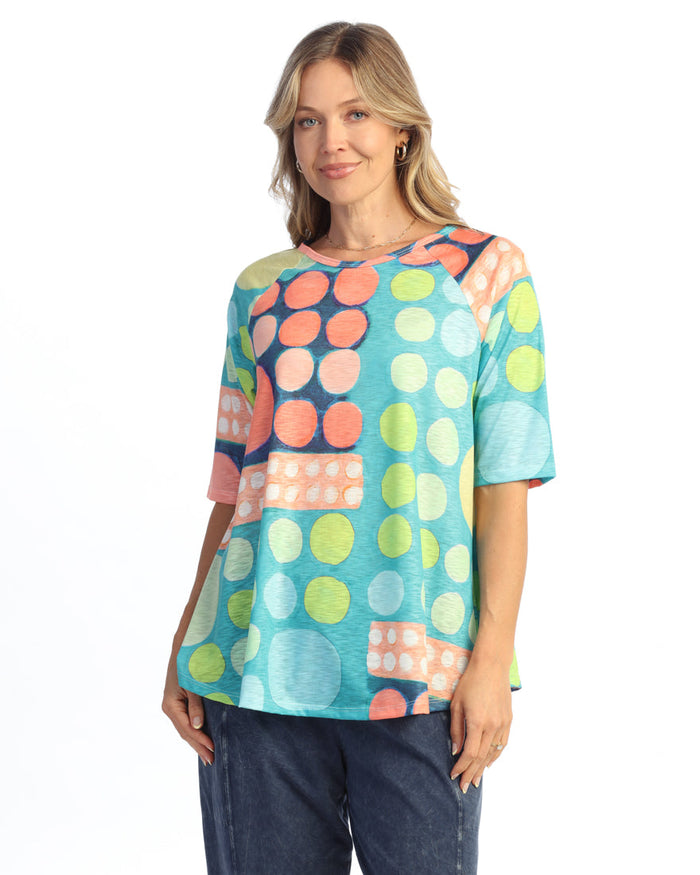 Raglan 1/2 Sleeve A-Line Top - 66