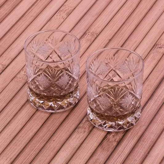 Ramanic Italian HandCut Crystal Whiskey Glass