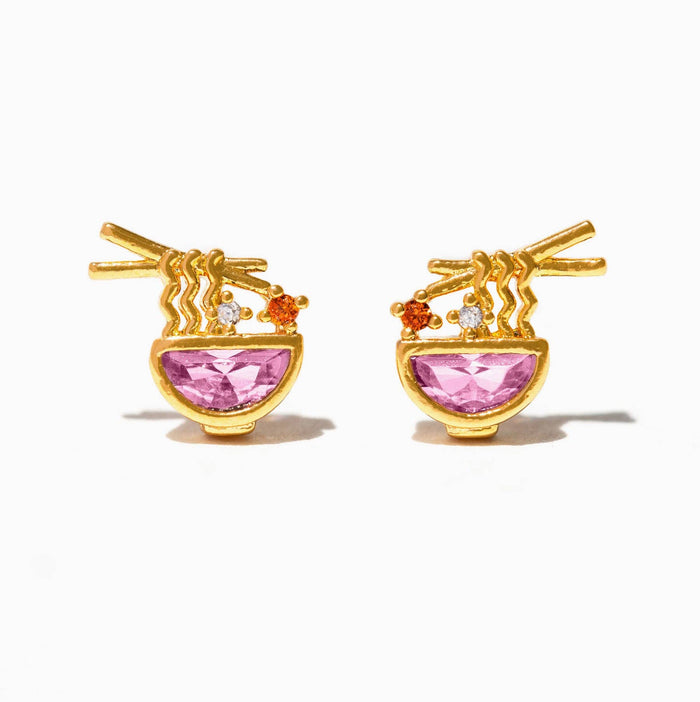 Ramen Studs in Gold