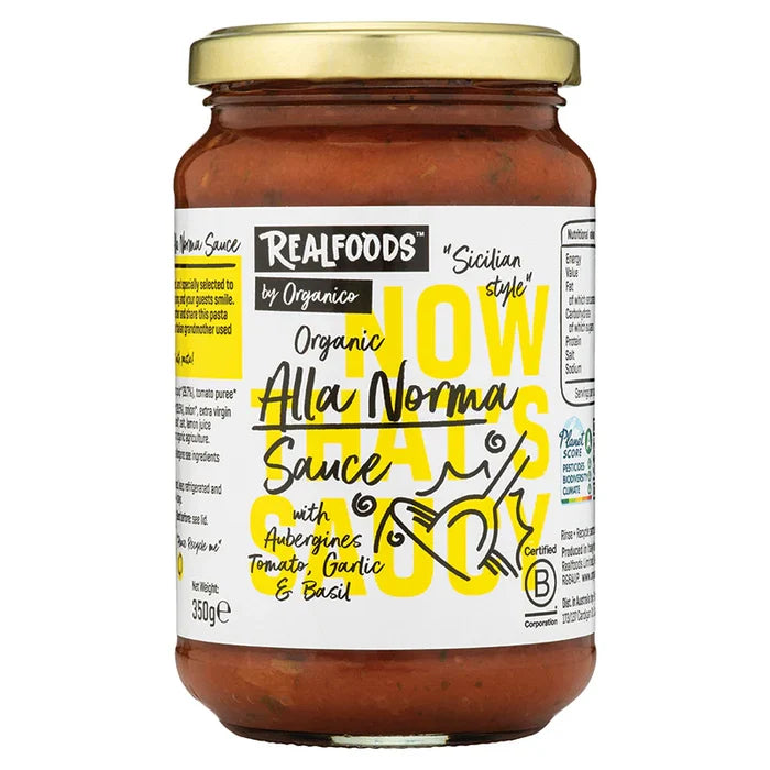 Real Foods by Organico Organic Alla Norma Sauce 350g