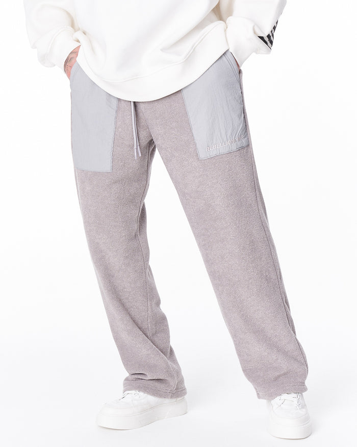 RebellionFire Street Style Gray Fleece Sweatpants (5)