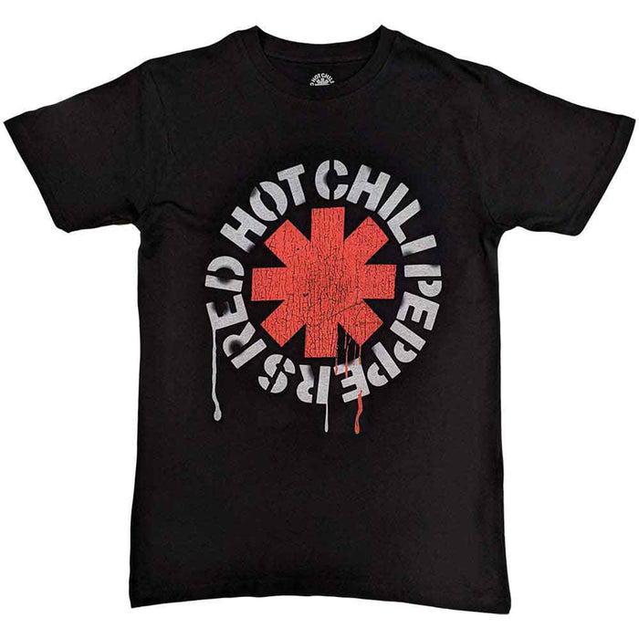 RED HOT CHILI PEPPERS - STENCIL - T-Shirt Black