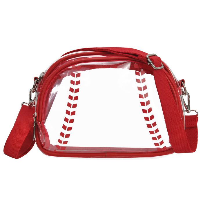 Red NGIL Clear Crossbody Bag