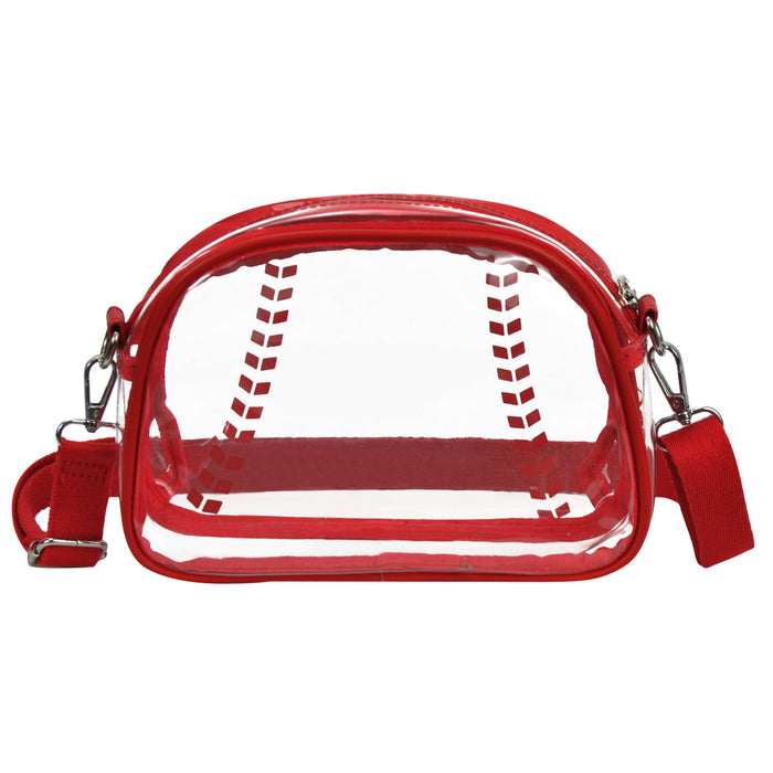 Red NGIL Clear Crossbody Bag