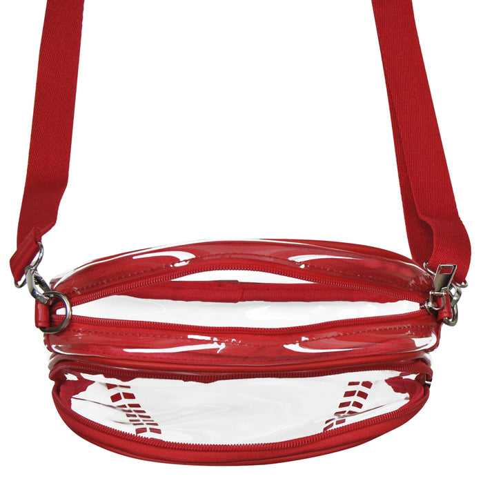Red NGIL Clear Crossbody Bag