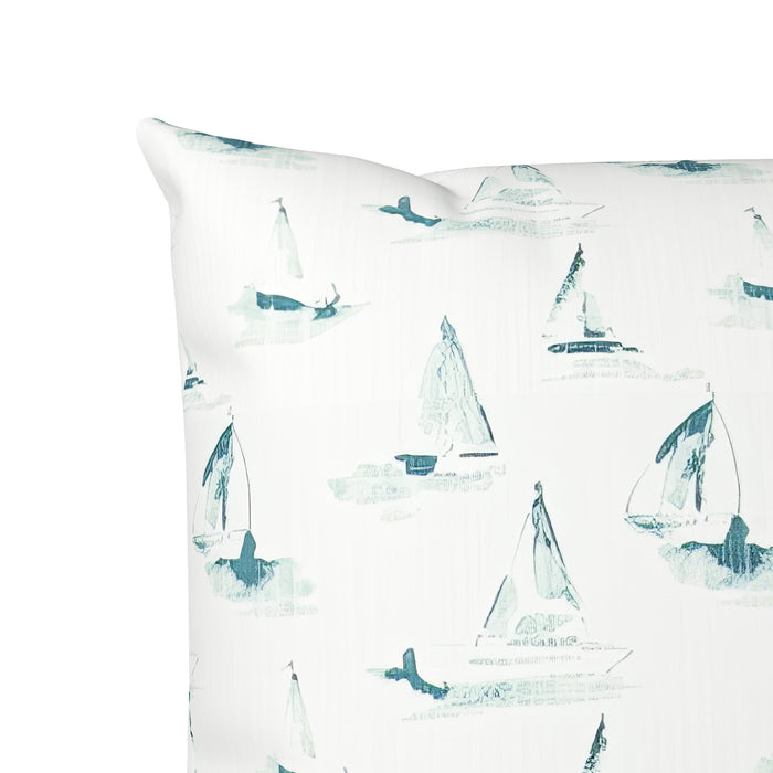 Regatta Sketch Throw Pillow Cover