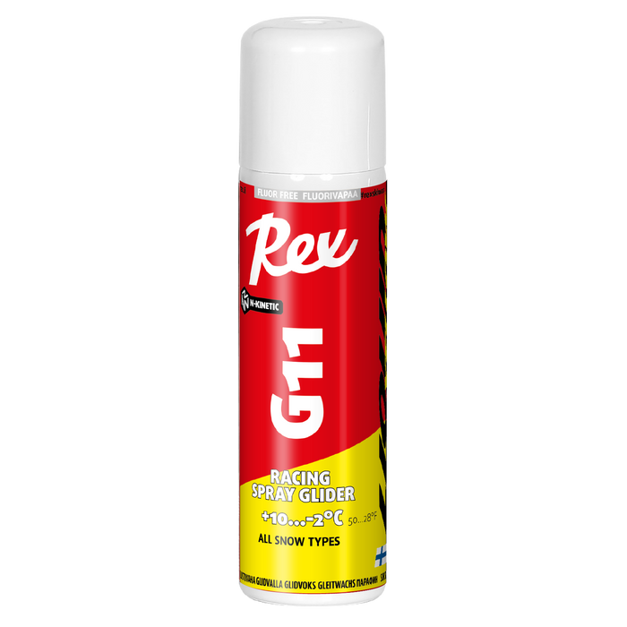 A product picture of the Rex Wax G11 Yellow N-Kinetic Liquid Glider (10C/-2C)