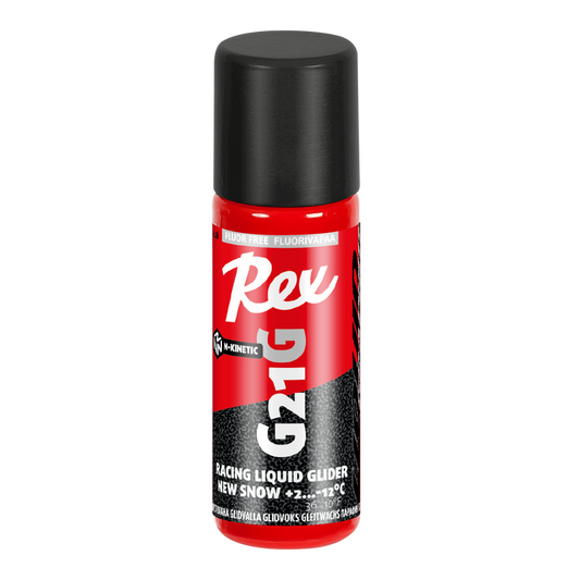 A product picture of the Rex Wax G21G Graphite 'New Snow' N-Kinetic Liquid Glider (2C/-12C)