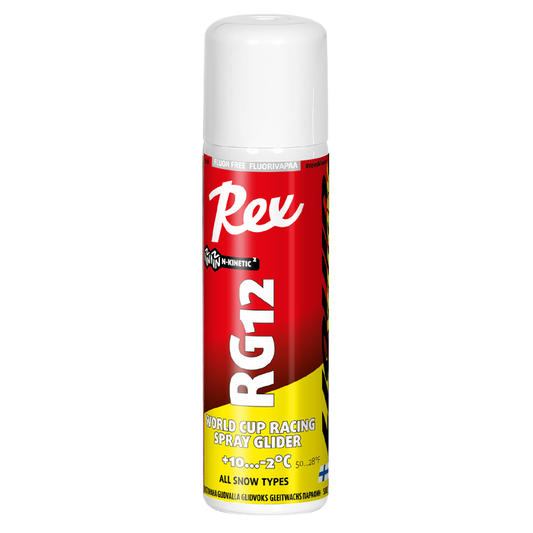 A product picture of the Rex Wax RG12 Yellow N-Kinetic Liquid Spray Glider (10C/-2C) | 150ml