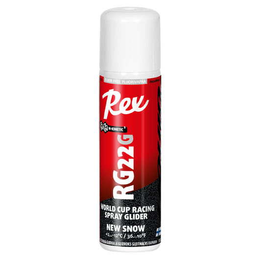 A product picture of the Rex Wax RG22G Graphite `New Snow` N-Kinetic Liquid Spray Glider (2C/-12C) | 150ml