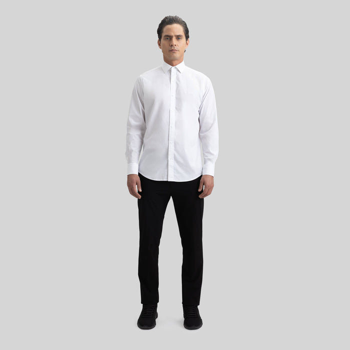 ROLLS SHIRT LONG SLEEVE WHITE | Monastery Couture