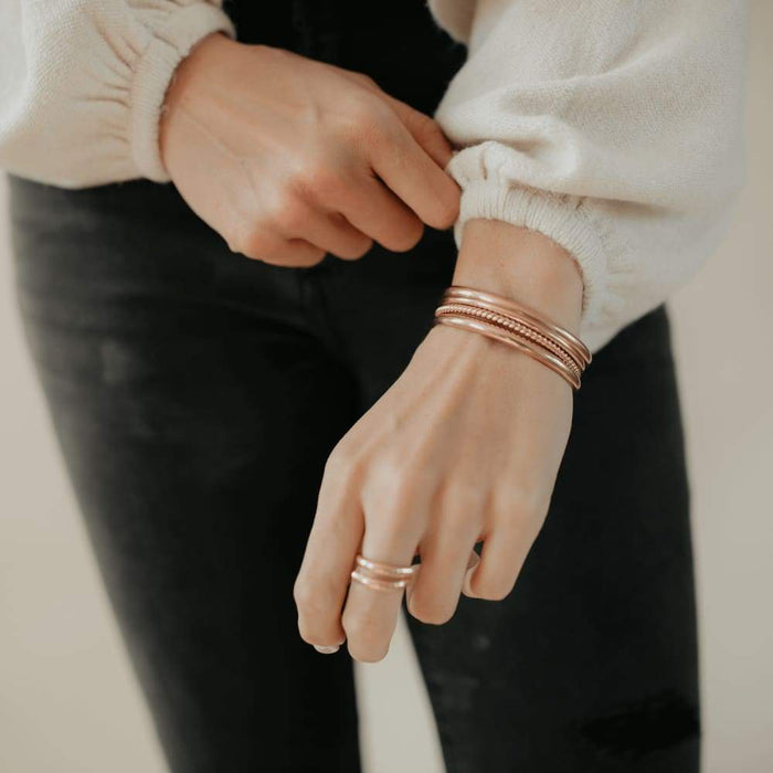 Rose Gold Journey Ring - Women’s Bangles