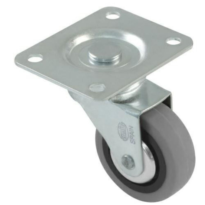 Rubber castor wheel Ø2-3/8 inch Furniture wheels AMIG