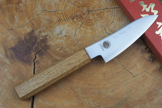 Sakai Jikko "Loco" Wa-Paring Knife VG10 Core Japanese Oak Handle (9cm)