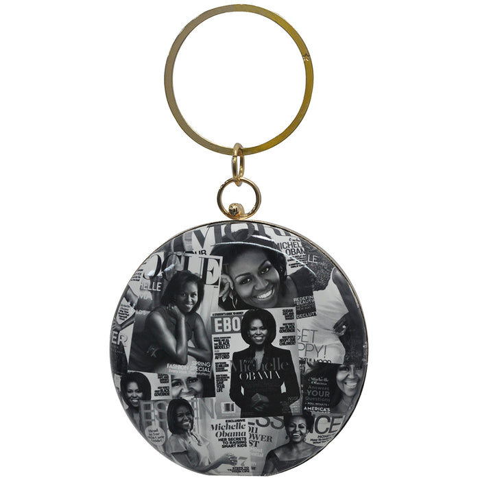 !SALE! Noir Magazine Moment NGIL Circle Clutch Purse