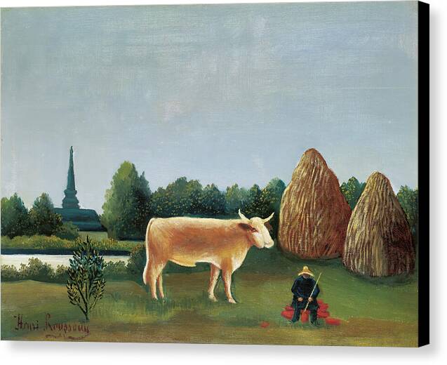 Scene in Bagneux on the Outskirts of Paris - Canvas Print