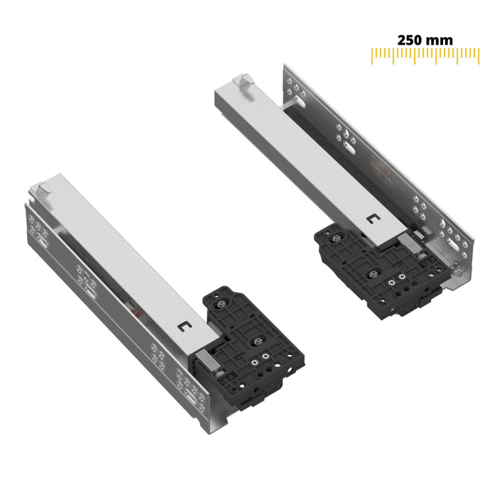 Set of Soft-Close Undermount Slides (left and right), Full Extension (2) – Furnica