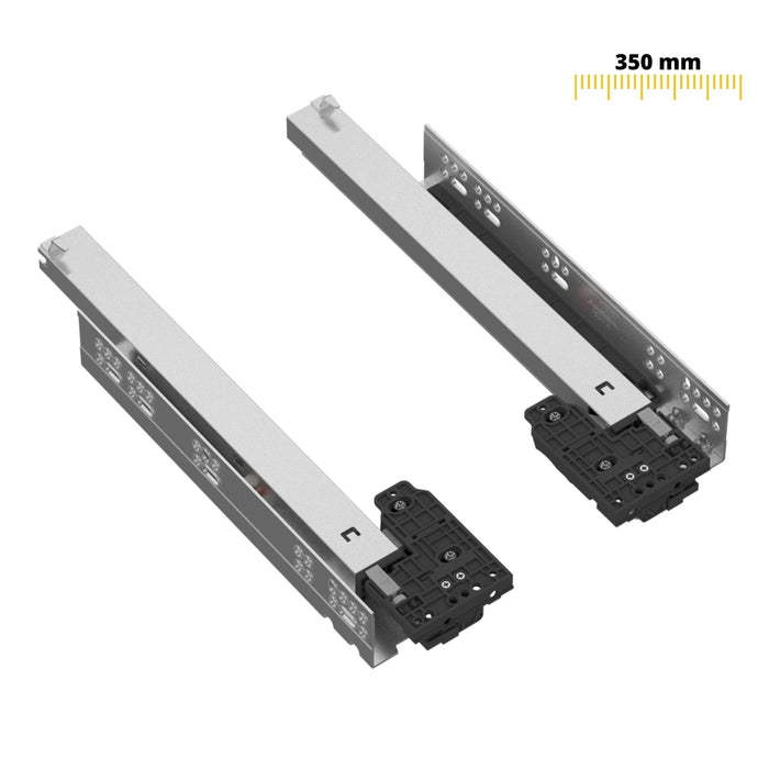 Set of Soft-Close Undermount Slides (left and right), Full Extension (6) – Furnica