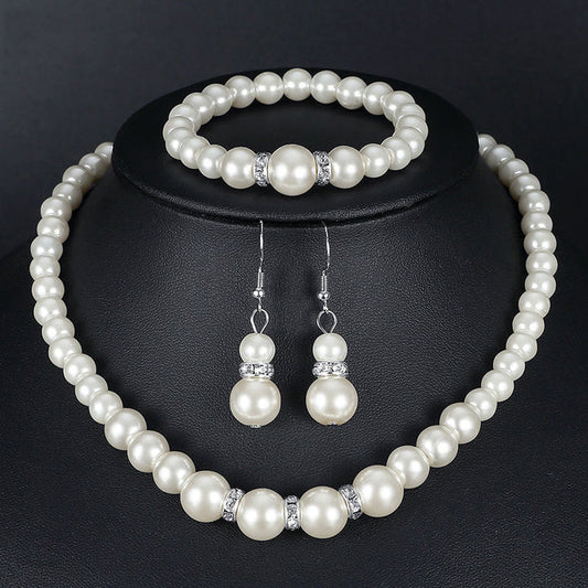 SET660 - Three Piece Pearl Fashion Jewellery Set