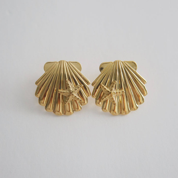 Shell Starfish Earrings