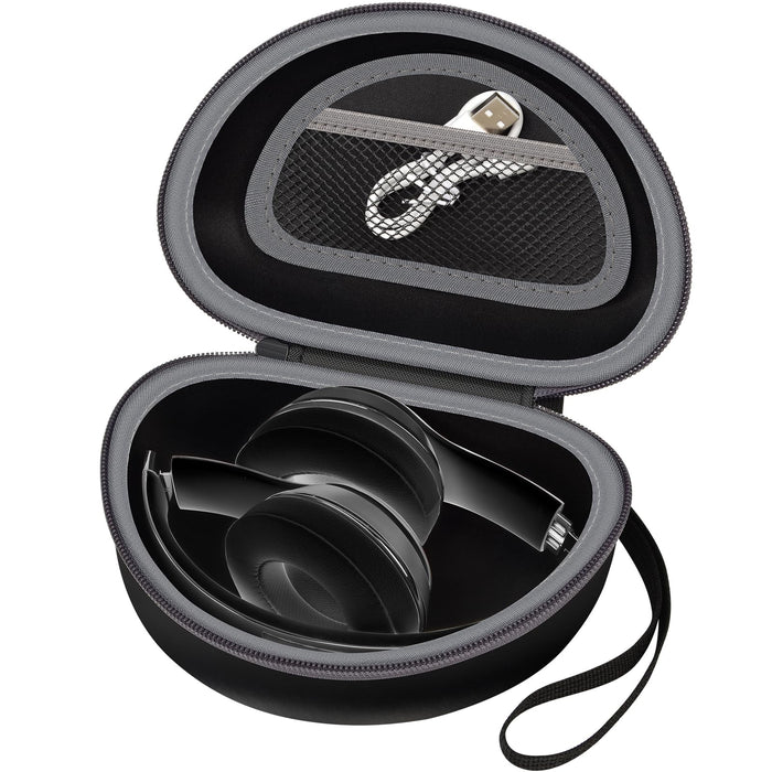Beats Solo & Studio Headphone Case | ALKOO – Black+Grey Zipper – protective case product view
