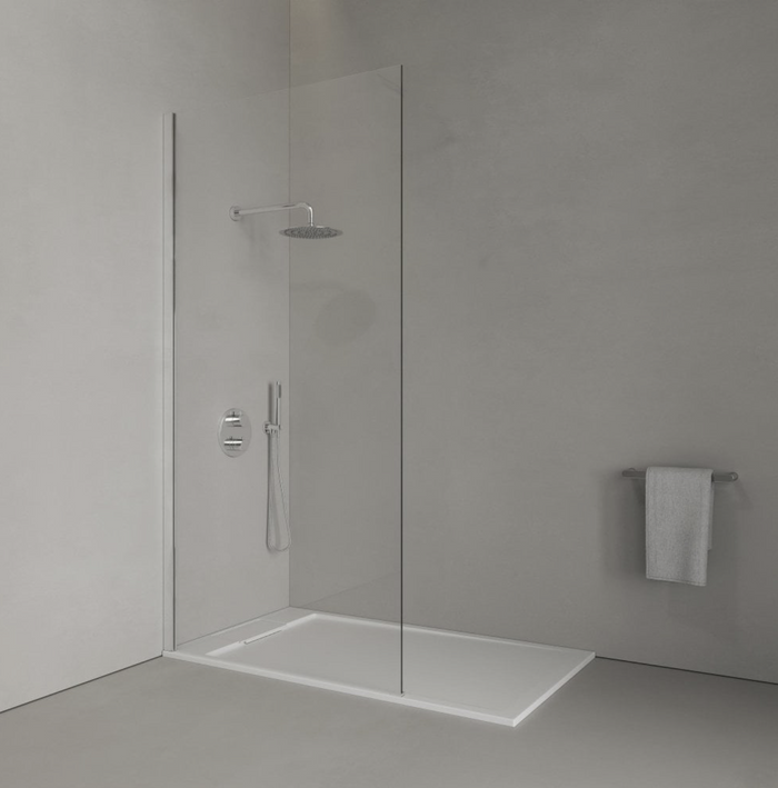Shower Glass - Stream Series Side Panel Size from 800mm