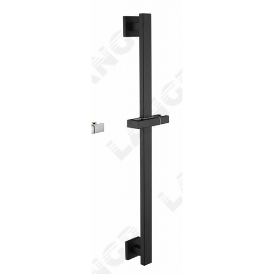 Shower Slide Bar Square Black