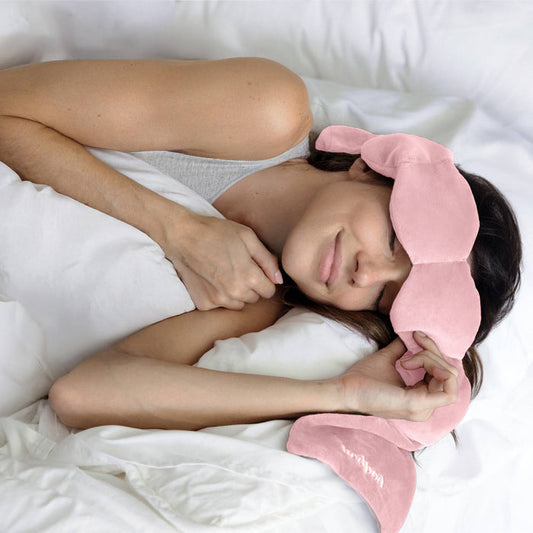 Silk Weighted Sleep Mask-Blush