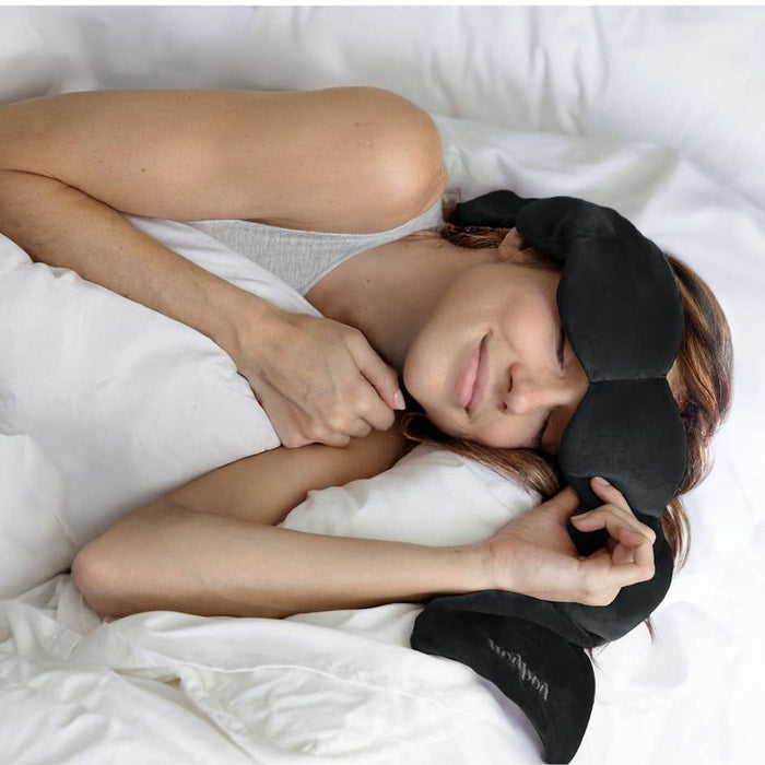 Silk Weighted Sleep Mask-Onyx