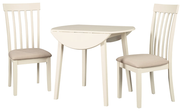 Slannery D318 White 3-Piece Dining Room Set