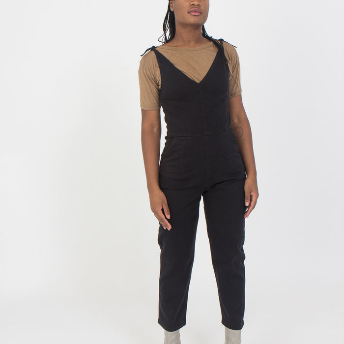 Slate Overalls in Black