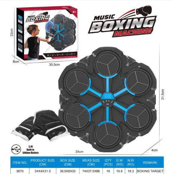 Smart Boxing Reflex Trainer — Wall-Mounted Target with Music & Timer