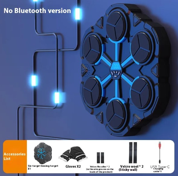 Smart Boxing Reflex Trainer — Wall-Mounted Target with Music & Timer