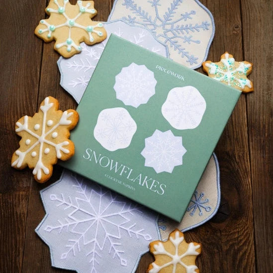 Snowflake Cocktail Napkins