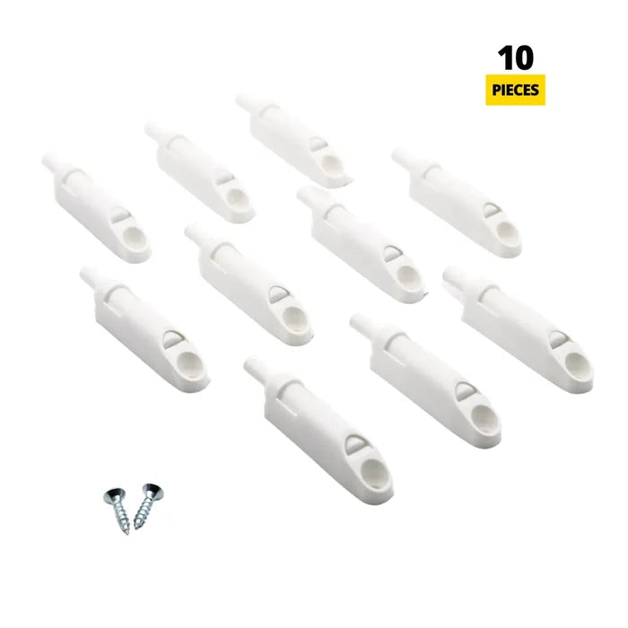 Soft-Close Cabinet Door Damper - White (Pack of 10)