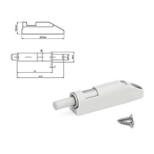 Soft-Close Cabinet Door Damper - White Dampers Furnica