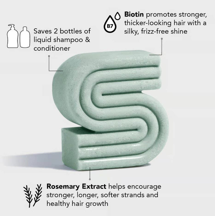 Solid Shampoo Bar-Rosemary & Biotin Volumizing
