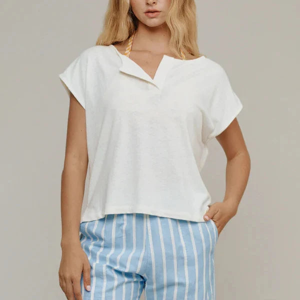 Sonora Tee in Washed White