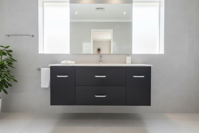 Special offer Hung Vanity - Plywood 1200mm in Black - 100% Water Proof