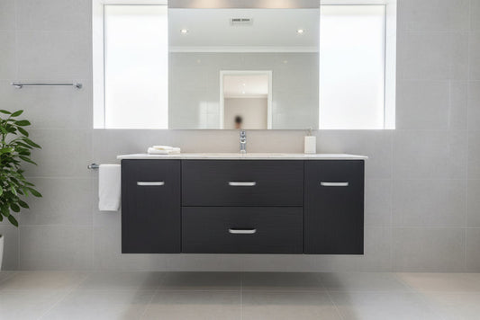 Special offer Hung Vanity - Plywood 1200mm in Black - 100% Water Proof