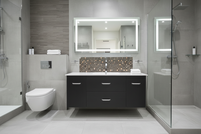 Special offer Hung Vanity - Plywood 1200mm in Black - 100% Water Proof