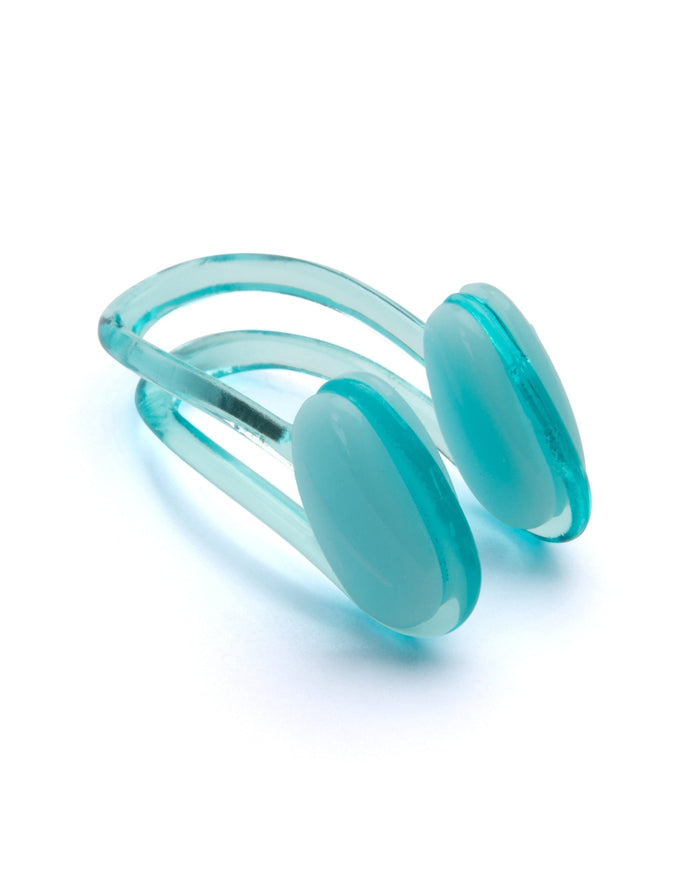 Speedo Universal Nose Clip with teal silicone earplugs for noise reduction