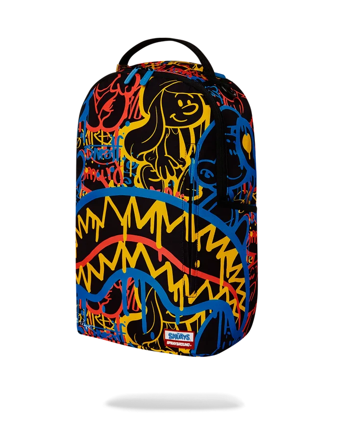 SPRAYGROUND Smurfs Neon Drip DLXSR Bookbag