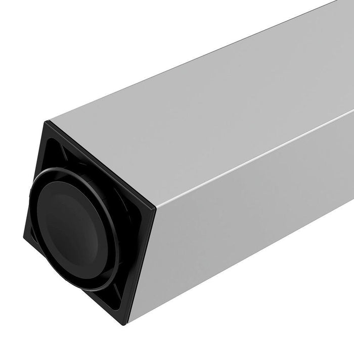 Square Furniture Leg 710mm, Satin, ZnAl Mounting Plate Furnica