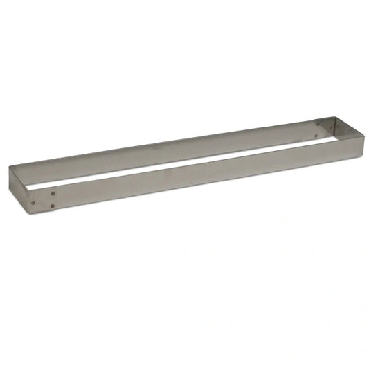 Stainless Steel Frame - 22.5 inch x 3.5 inch x 1.375 on white background.