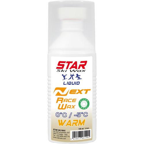 A product picture of the STAR NEXT WARM Fluoro-Free Racing Liquid (Sponge Application) | 100mL (0C/-5C)