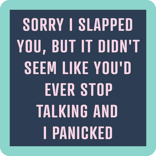 Stop Talking Coaster