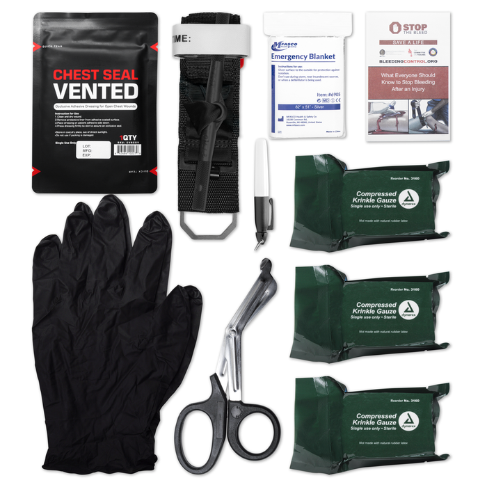 Stop the Bleed Pack BC4 Plus With Chest Seal
